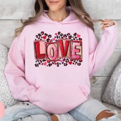 Valentine's Hoodie Love Heart Hoodie For Mom And Teacher